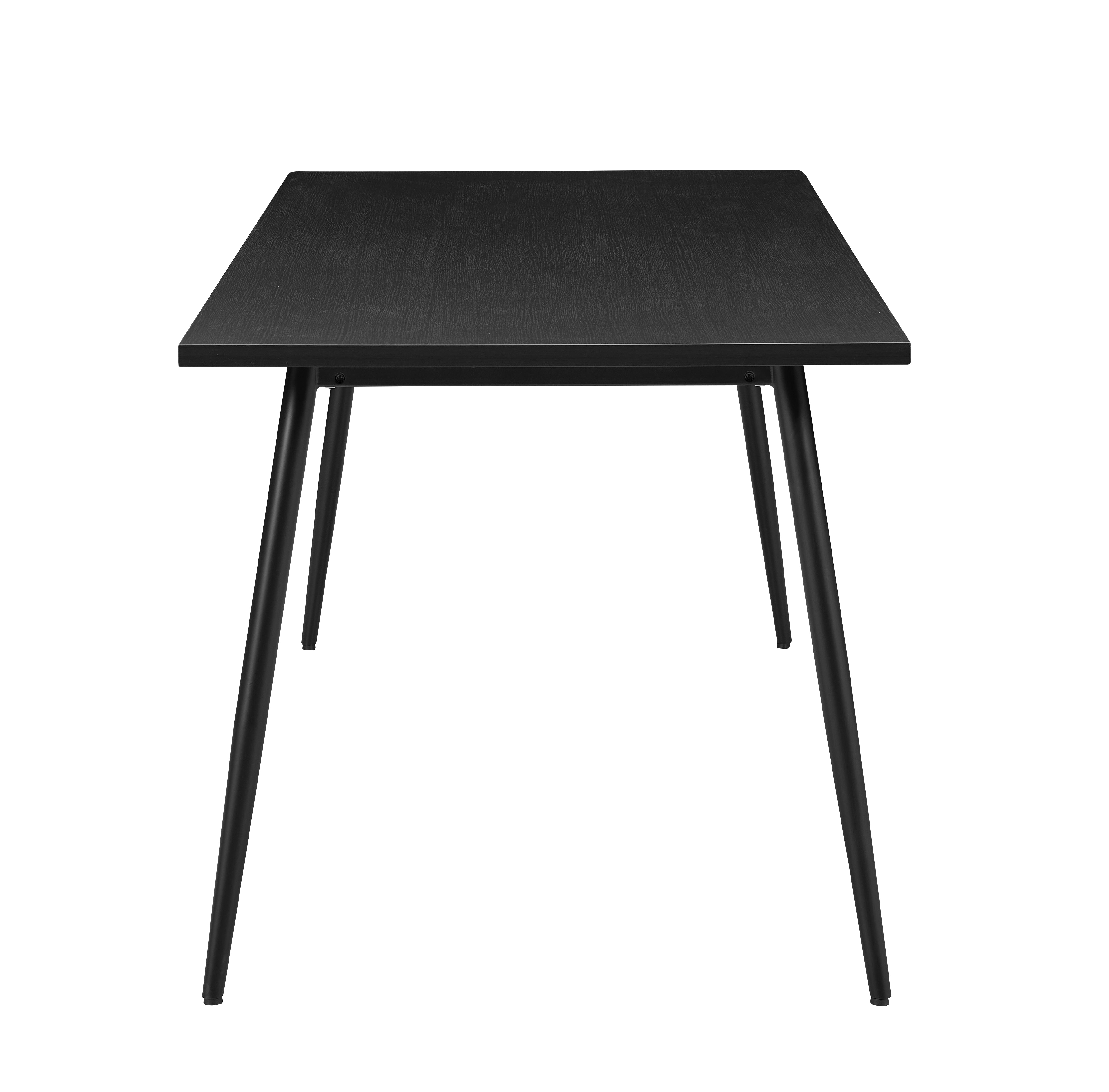 Horizon Black Wood Rectangular Dining Table 180cm